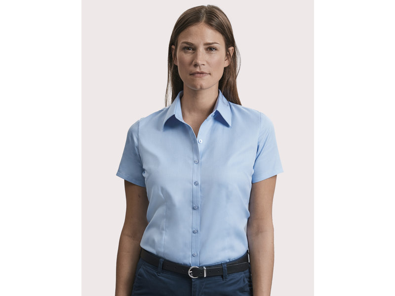 Russell Collection Ladies' Herringbone Blouse