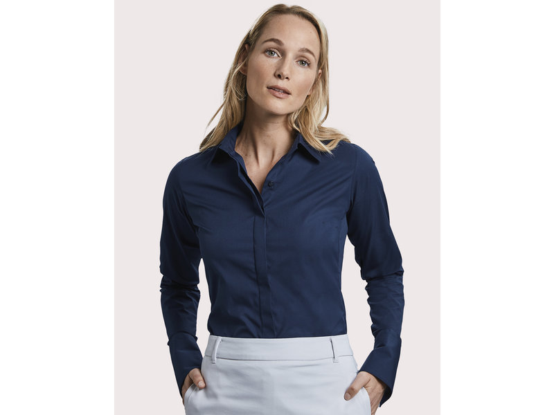 Russell Collection Ladies' LS Ultimate Stretch Blouse