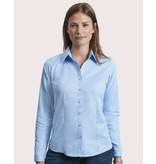 Russell Collection Ladies' LS Herringbone Blouse