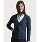 Russell Collection Ladies V-Neck Knitted Cardigan