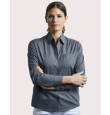 Russell Collection Long Sleeve Poplin Blouse