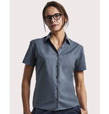 Russell Collection Short Sleeve Poplin Blouse