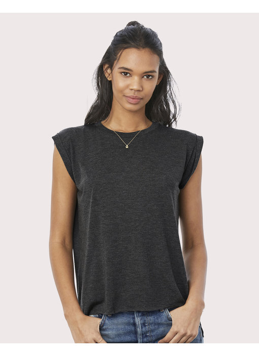 Bella + Canvas | BE8804 | 171.06 | 8804 | Women's Flowy Muscle Tee Rolled Cuff