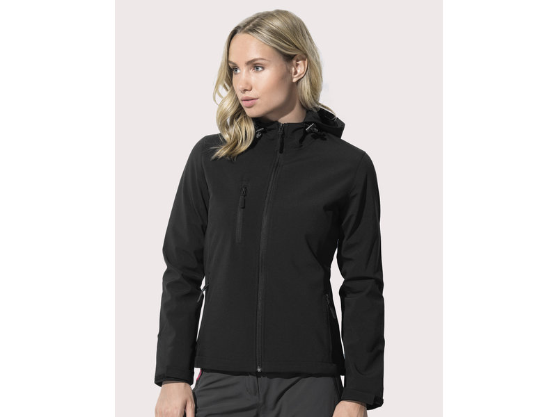 Stars by Stedman Women's Active Softest Shell Hooded Jacket