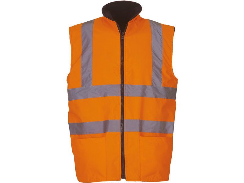 Yoko Hi-Vis Fleece Reversible Bodywarmer