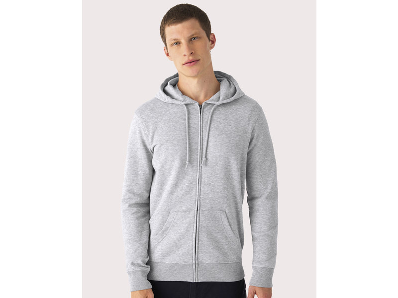 B&C Organic Zipped Hooded
