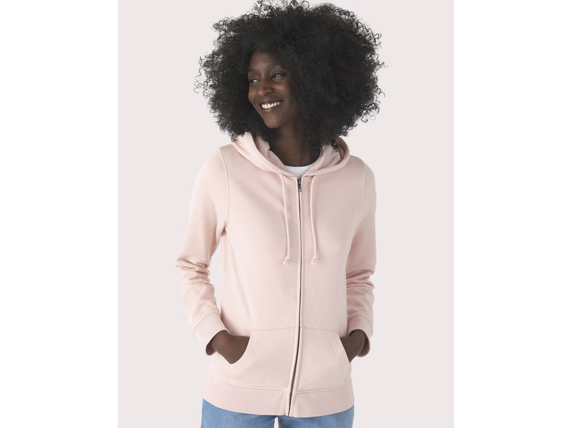 B&C Organic Zipped Hooded /women