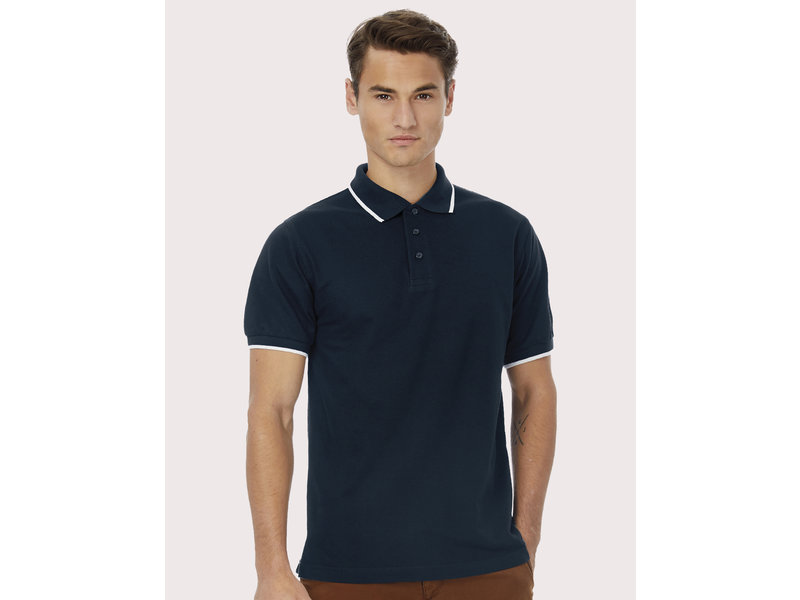 B&C Safran Sport Tipped Polo