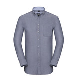 Russell Collection Men's LS Tailored Washed Oxford Shirt