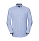 Russell Collection Men's LS Tailored Washed Oxford Shirt