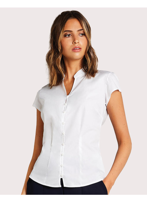 Kustom Kit | 797.11 | KK727 | Women's Tailored Fit Mandarin Collar Blouse SSL