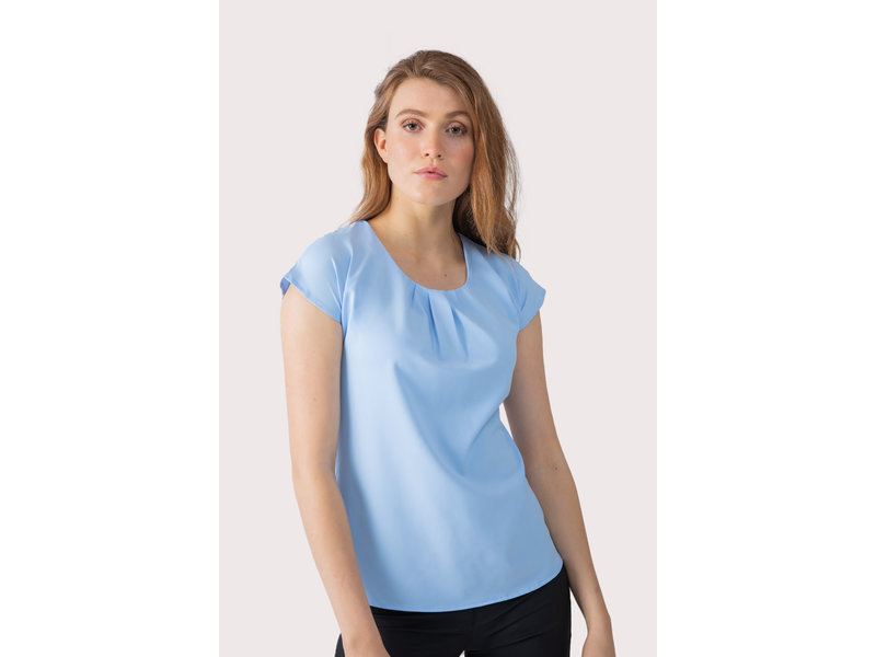 Henbury Ladies pleat front blouse