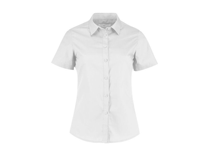 Kustom Kit Women's Tailored Fit Poplin Shirt SSL