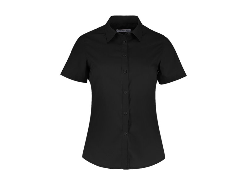 Kustom Kit Women's Tailored Fit Poplin Shirt SSL