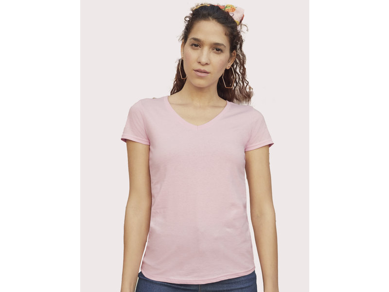 Fruit of the Loom Lady-Fit Valueweight V-neck T-Shirt