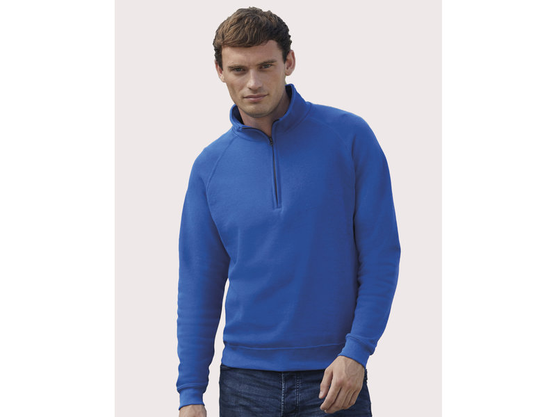 Fruit of the Loom Zip Neck Sweater