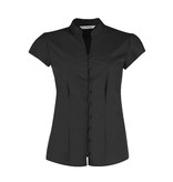 Kustom Kit Continental Blouse Mandarin Collar Kustom Kit Continental Blouse Mandarin Collar