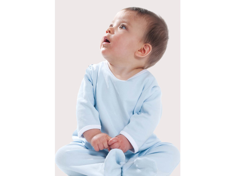 Larkwood Contrast Long Sleeved Sleepsuit