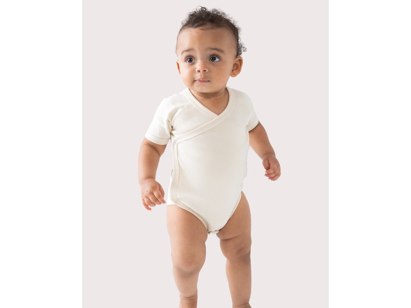 Babybugz Organic Baby Kimono Bodysuit "Natural