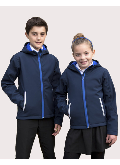 Result Core | R224J/Y | 880.33 | R224J/Y | Kids TX Performance Hooded Softshell Jacket