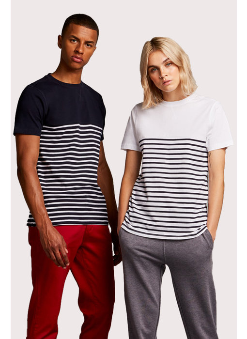 Front Row Collection | FR135 | SHORT SLEEVED BRETON T-SHIRT