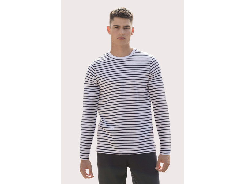 Skinni Fit | SFM204 | LONG SLEEVED STRIPED T-SHIRT