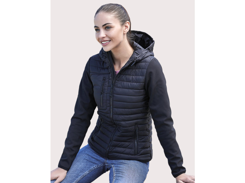 Tee Jays Ladies' Hooded Crossover Jacket