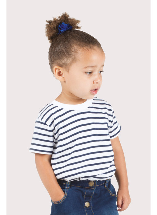 Larkwood | LW027 | KIDS' STRIPED CREW NECK T SHIRT