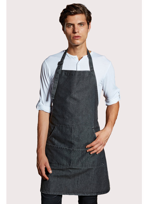 Premier | PR126 | DENIM BIB APRON