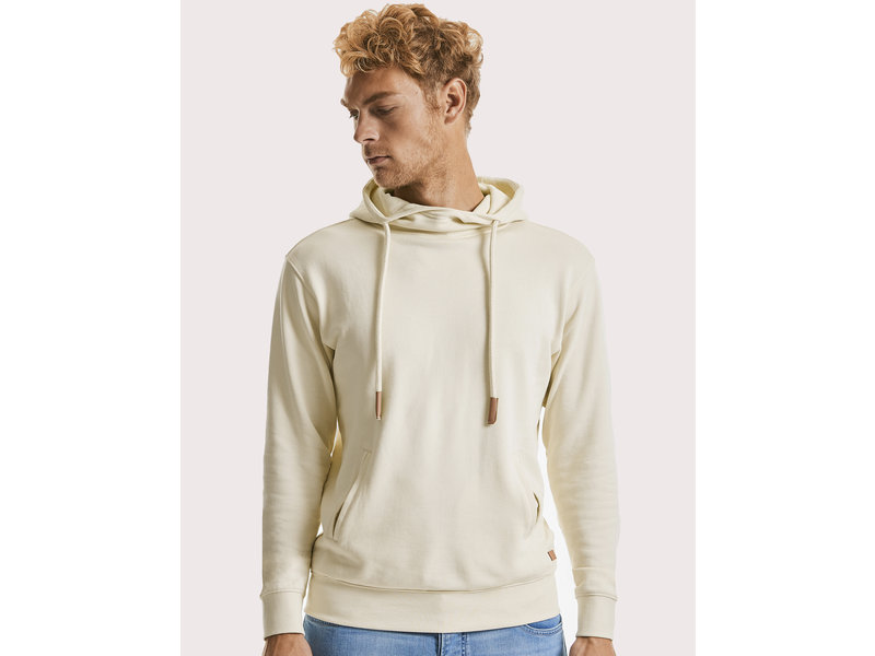 Russell Pure Organic Sweater met capuchon en opstaande kraag Pure Organic