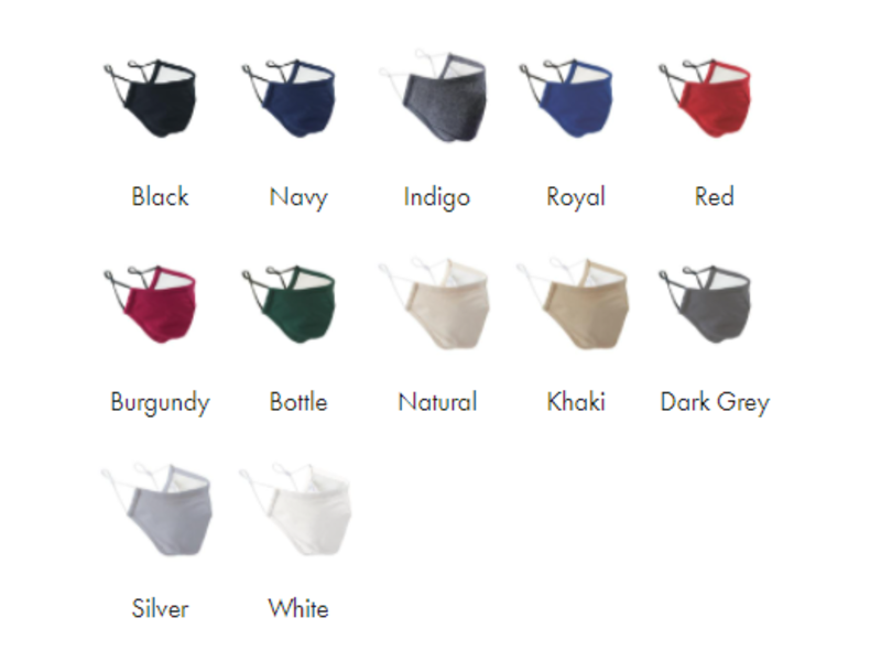 Premier Herbruikbaar mondmasker 3 laags - verstelbaar - AFNOR Cat 1