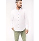 Kariban Men's long sleeve linen and cotton shirt