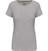 Kariban Dames-t-shirt ronde hals korte mouwen