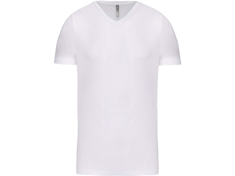 Kariban T-shirt korte mouwen V-hals