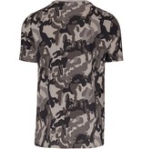 Kariban T-shirt camo korte mouwen