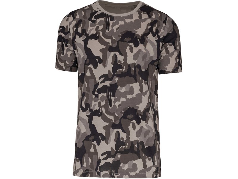 Kariban T-shirt camo korte mouwen