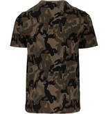 Kariban T-shirt camo korte mouwen