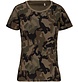 Kariban Dames-t-shirt camo korte mouwen