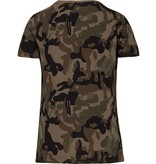 Kariban Dames-t-shirt camo korte mouwen