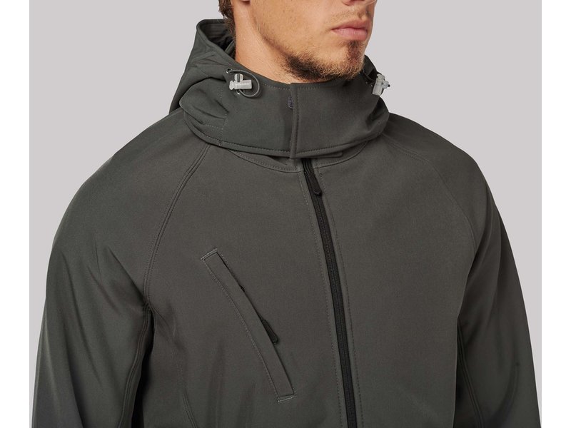 Kariban Heren Afneembare hooded softshell jas