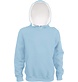 Kariban Kinder hooded sweater met gecontrasteerde capuchon