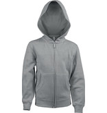 Kariban Kinder hooded sweater met rits