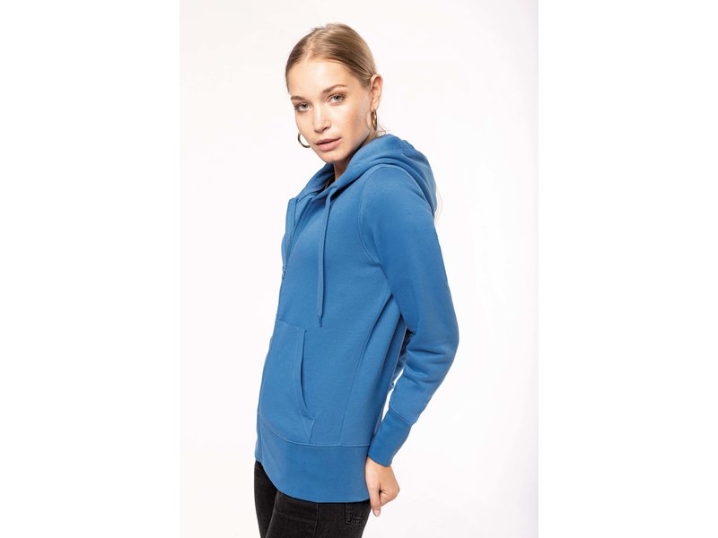 Kariban K4031 - Ecologische damessweater met capuchon en ritssluiting