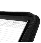 Quadra Deluxe Zipper Portfolio "Black