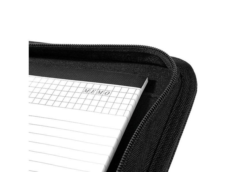 Quadra Deluxe Zipper Portfolio "Black