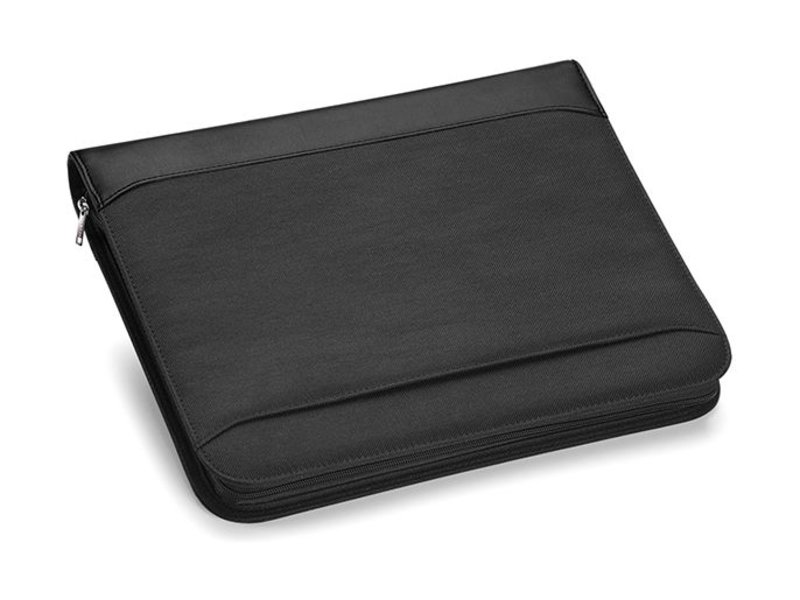 Quadra Deluxe Zipper Portfolio "Black