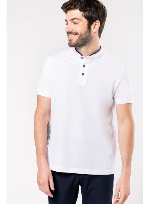 Kariban | K223 | Men's short-sleeved polo shirt with Mandarin collar