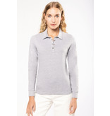 Kariban Damespolo lange mouwen van jersey Kariban Damespolo lange mouwen van jersey