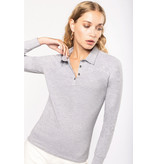 Kariban Damespolo lange mouwen van jersey Kariban Damespolo lange mouwen van jersey