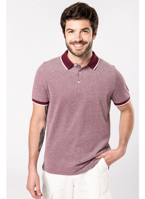 Kariban | K266 | Men's two-tone marl polo shirt